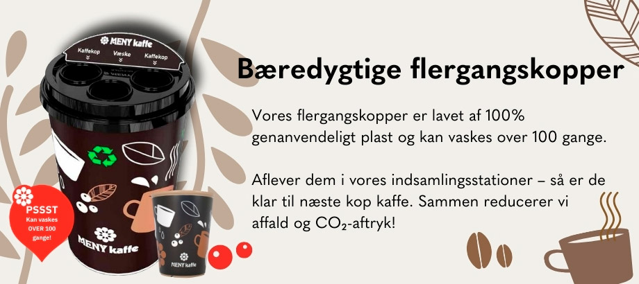 Bæredygtige flergangskopper Bæredygtige flergangskopper